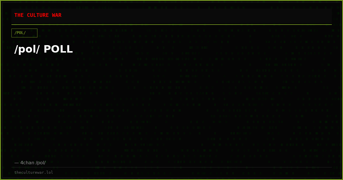 /pol/ POLL