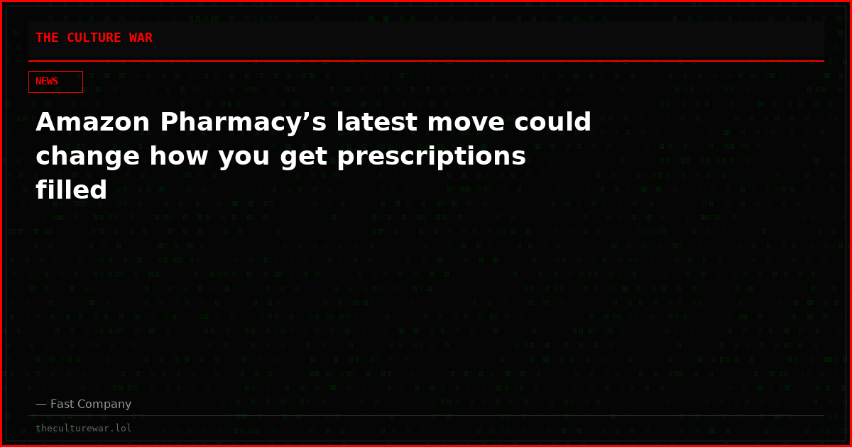 Amazon Pharmacy’s latest move could change how you get prescriptions filled