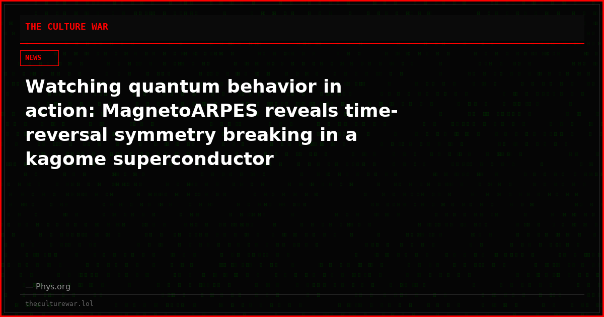 Watching quantum behavior in action: MagnetoARPES reveals time-reversal symmetry breaking in a kagome superconductor