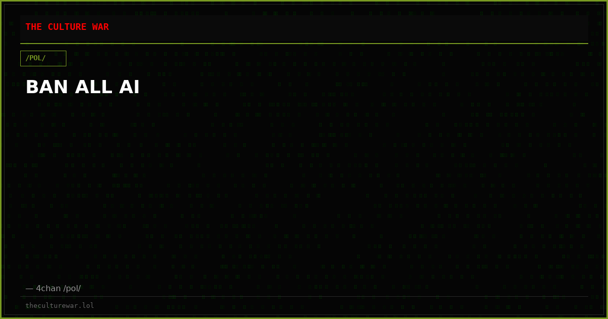 BAN ALL AI