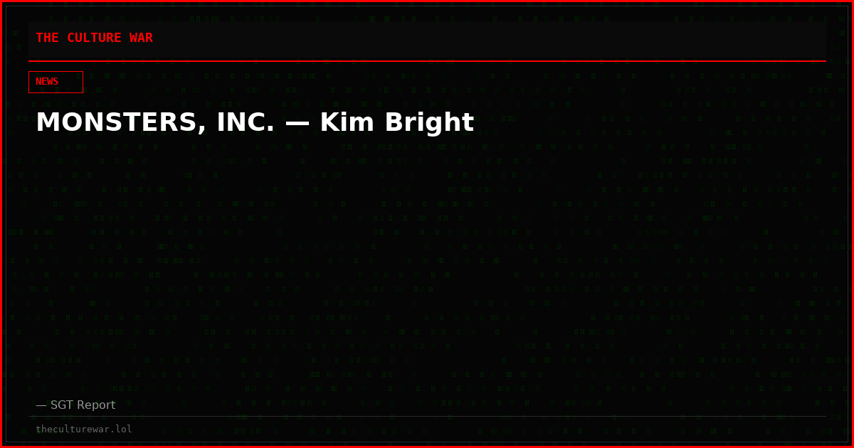 MONSTERS, INC. — Kim Bright