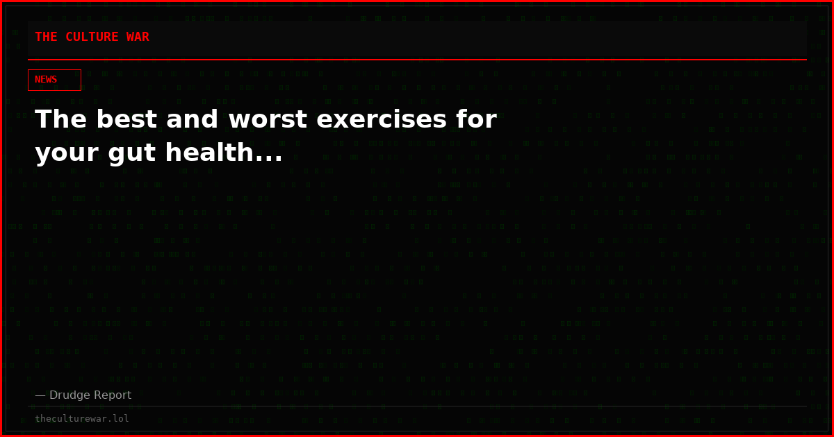 The best and worst exercises for your gut health...