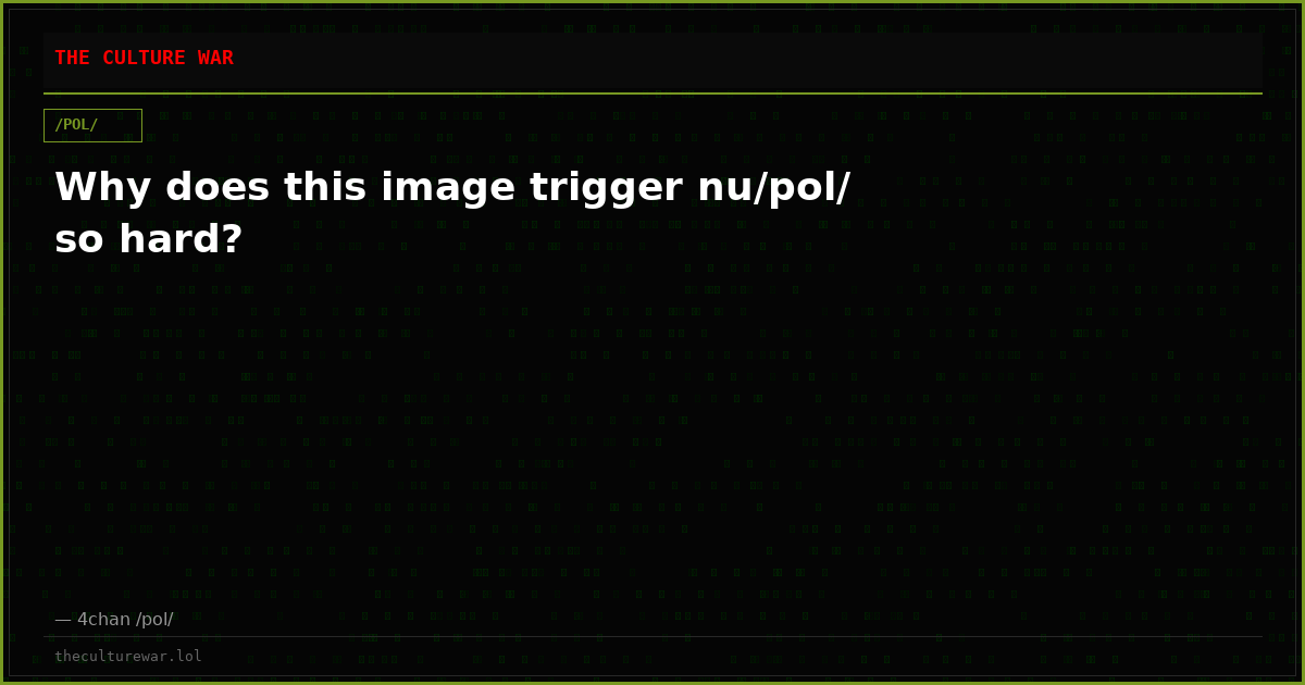 Why does this image trigger nu/pol/ so hard?
