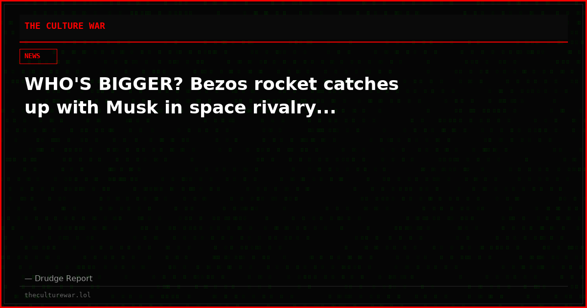 WHO'S BIGGER? Bezos rocket catches up with Musk in space rivalry...