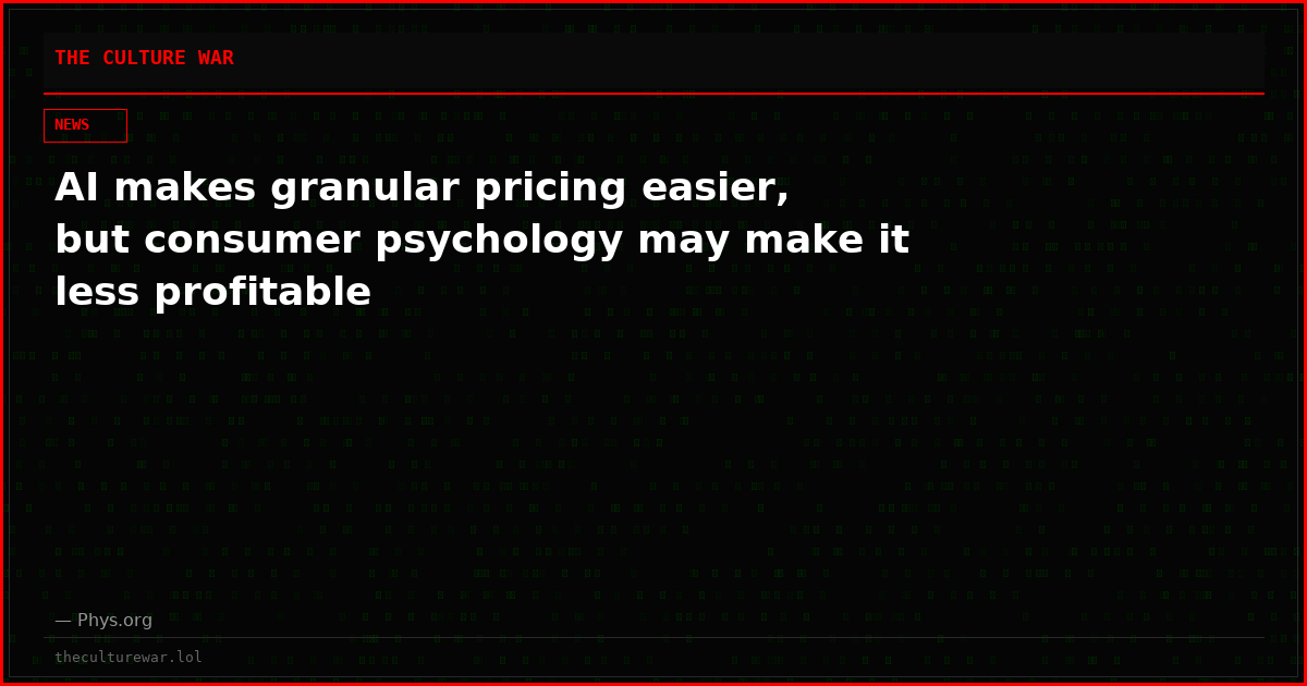 AI makes granular pricing easier, but consumer psychology may make it less profitable