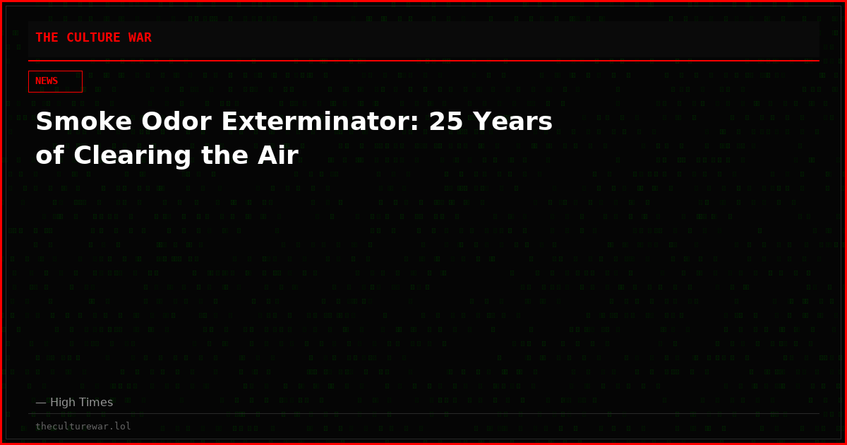 Smoke Odor Exterminator: 25 Years of Clearing the Air
