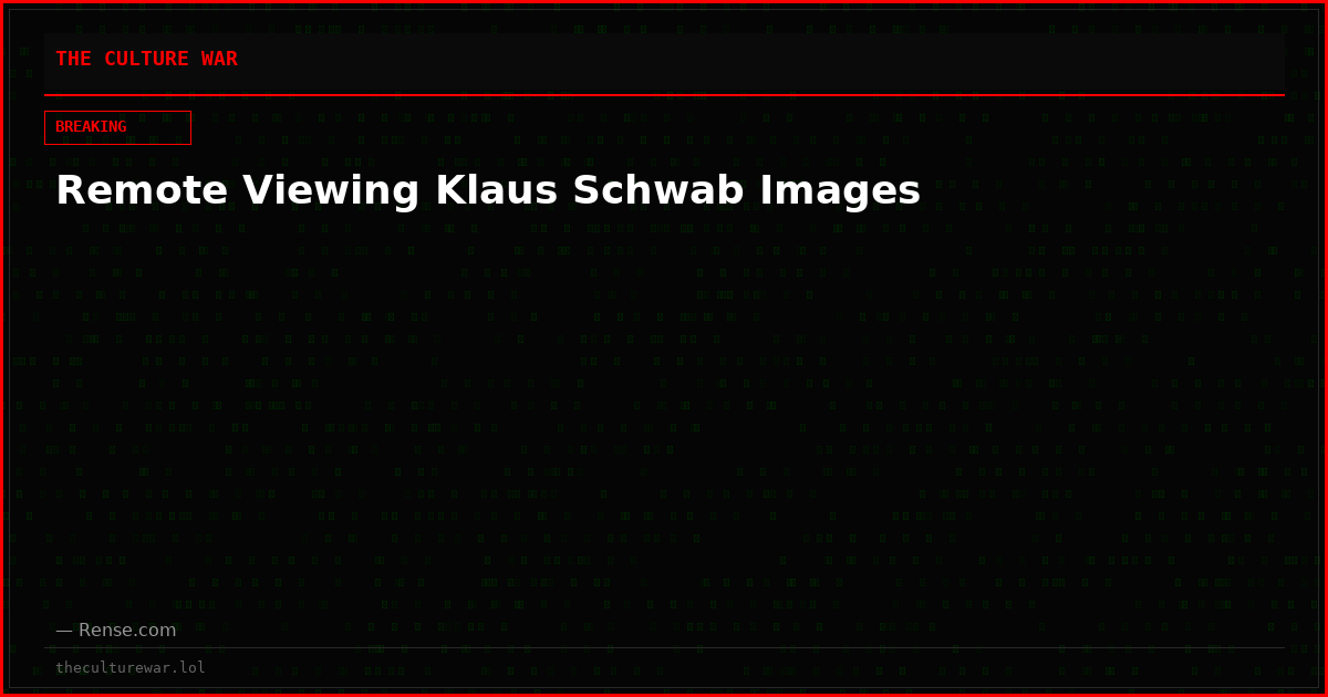 Remote Viewing Klaus Schwab Images