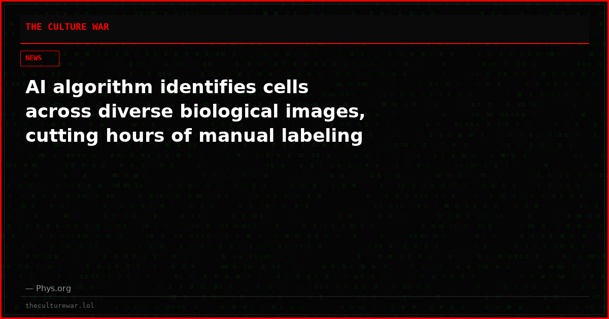 AI algorithm identifies cells across diverse biological images, cutting hours of manual labeling