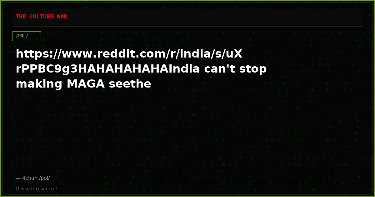 https://www.reddit.com/r/india/s/uXrPPBC9g3HAHAHAHAHAIndia can't stop making MAGA seethe