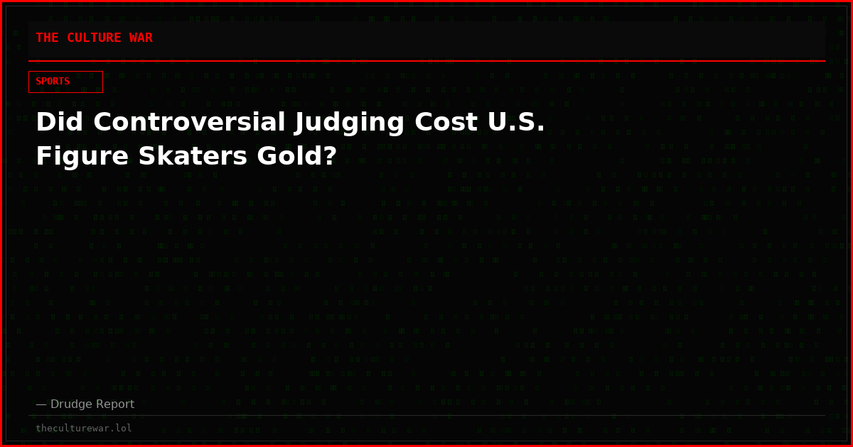 Did Controversial Judging Cost U.S. Figure Skaters Gold?