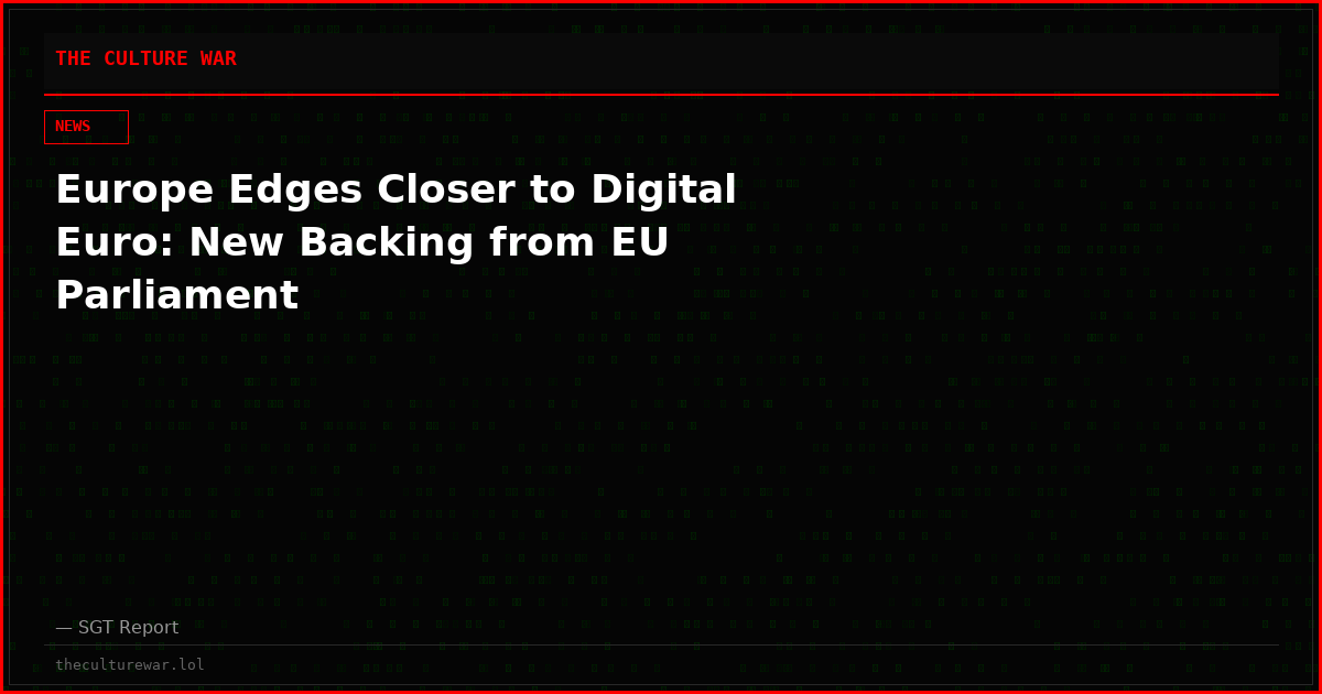 Europe Edges Closer to Digital Euro: New Backing from EU Parliament