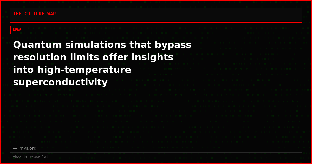 Quantum simulations that bypass resolution limits offer insights into high-temperature superconductivity
