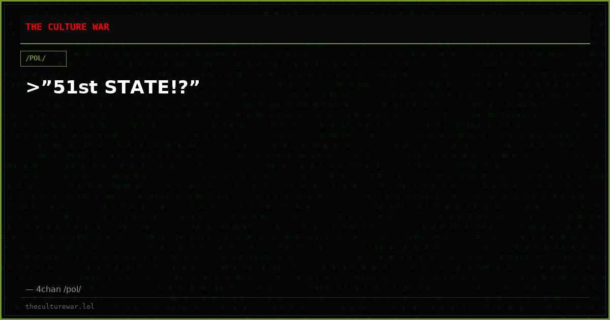 >”51st STATE!?”