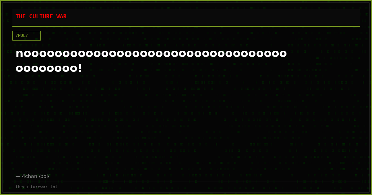 noooooooooooooooooooooooooooooooooooooooooo!