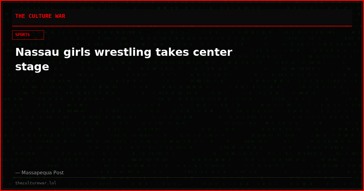 Nassau girls wrestling takes center stage