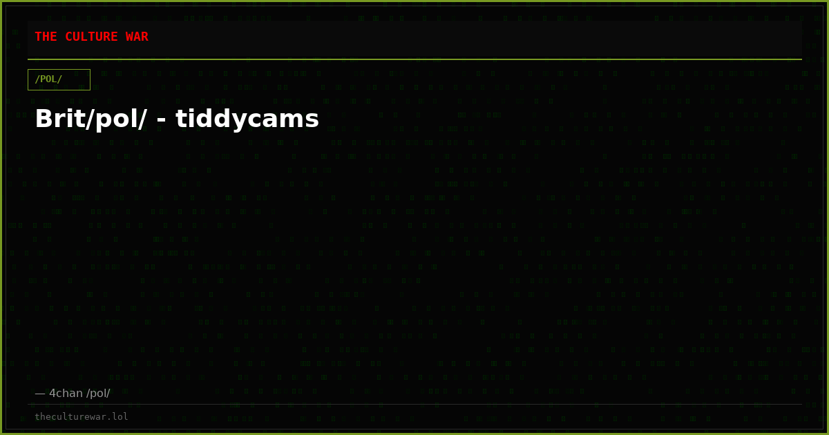 Brit/pol/ - tiddycams
