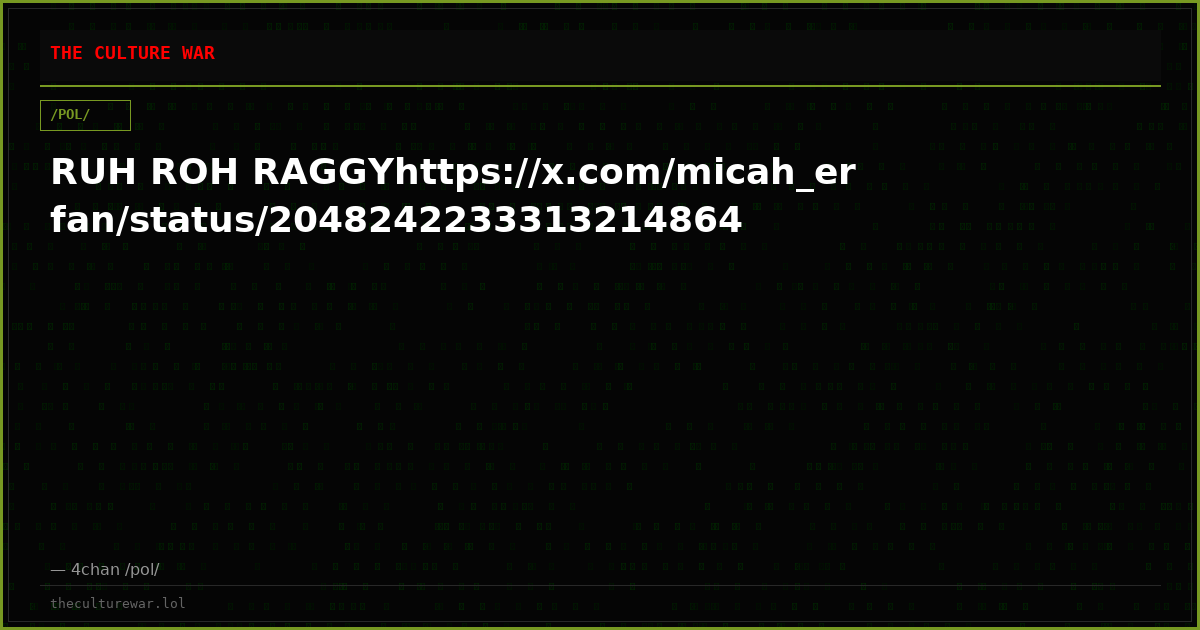 RUH ROH RAGGYhttps://x.com/micah_erfan/status/2048242233313214864