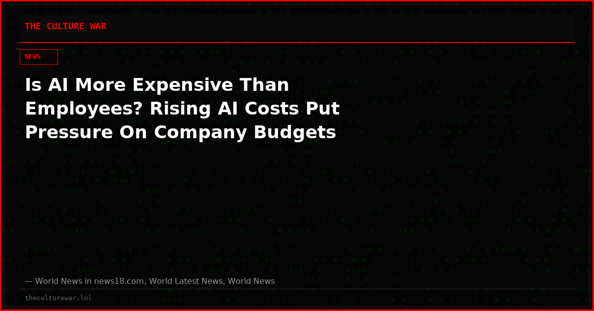 Is AI More Expensive Than Employees? Rising AI Costs Put Pressure On Company Budgets