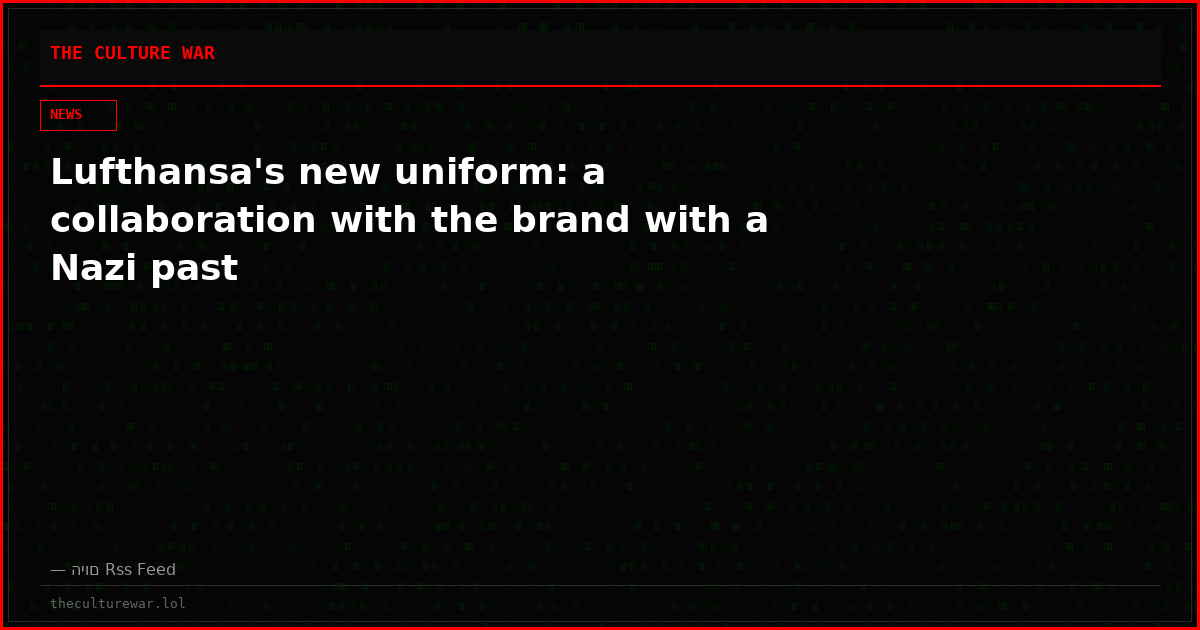 Lufthansa's new uniform: a collaboration with the brand with a Nazi past