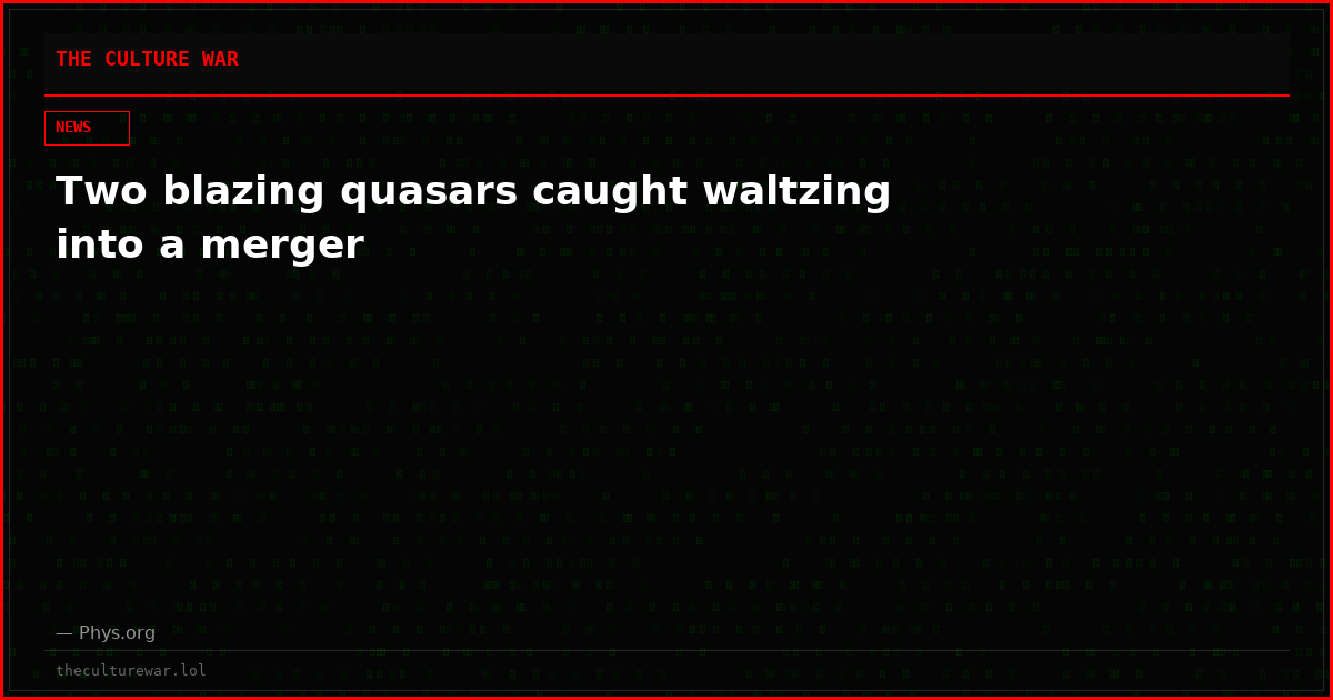 Two blazing quasars caught waltzing into a merger