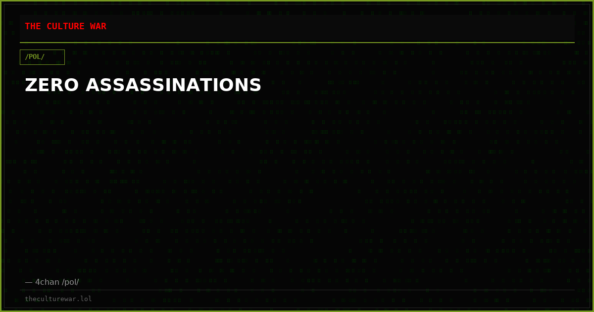ZERO ASSASSINATIONS