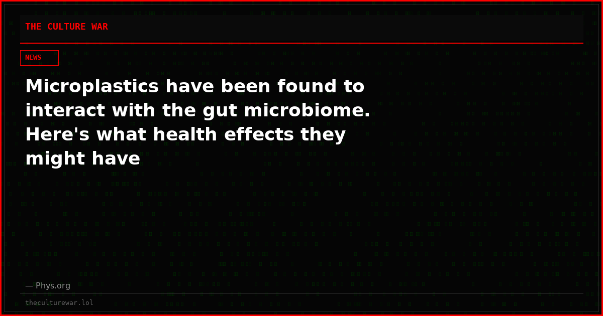 Microplastics have been found to interact with the gut microbiome. Here's what health effects they might have
