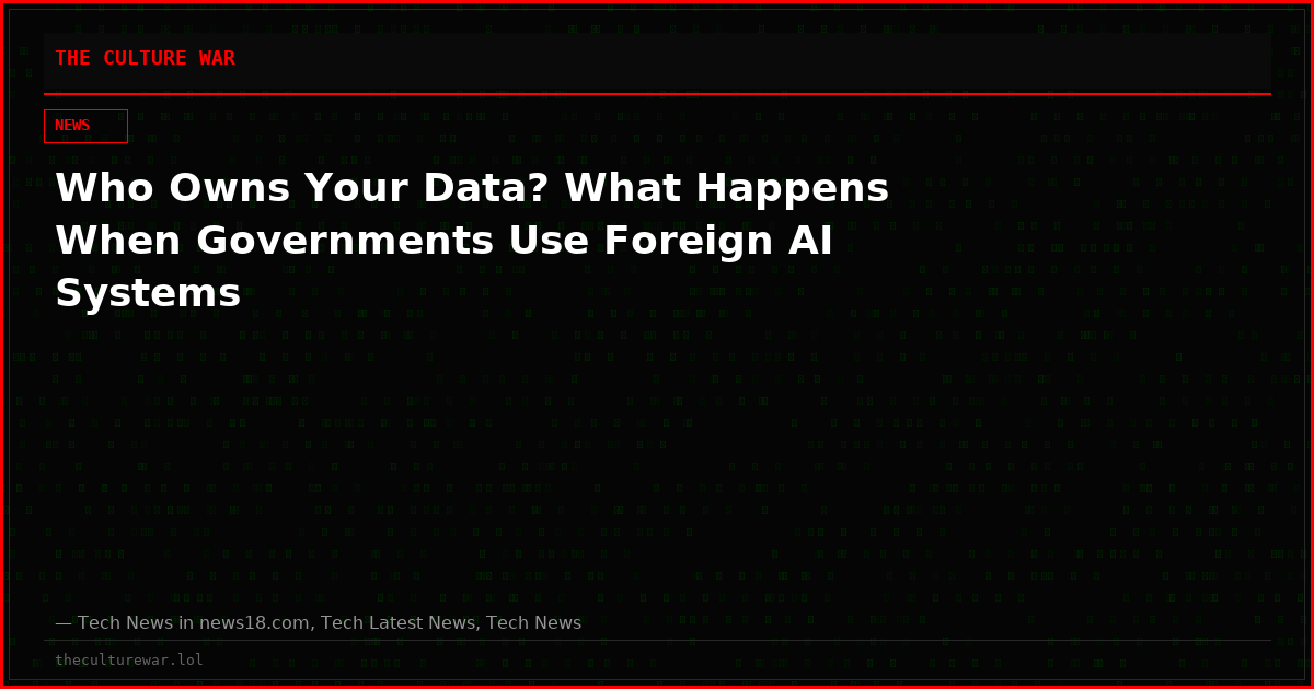 Who Owns Your Data? What Happens When Governments Use Foreign AI Systems