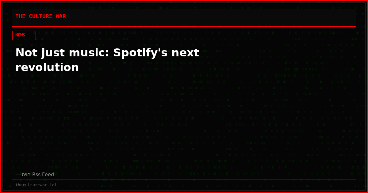 Not just music: Spotify's next revolution