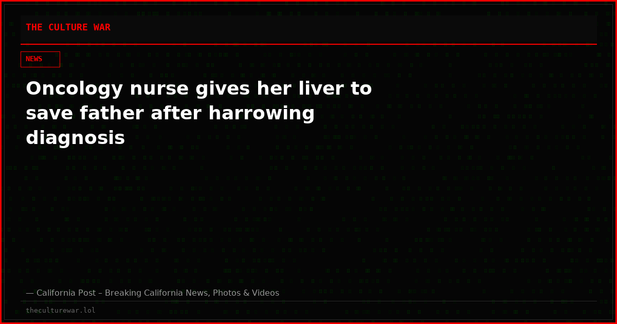 Oncology nurse gives her liver to save father after harrowing diagnosis