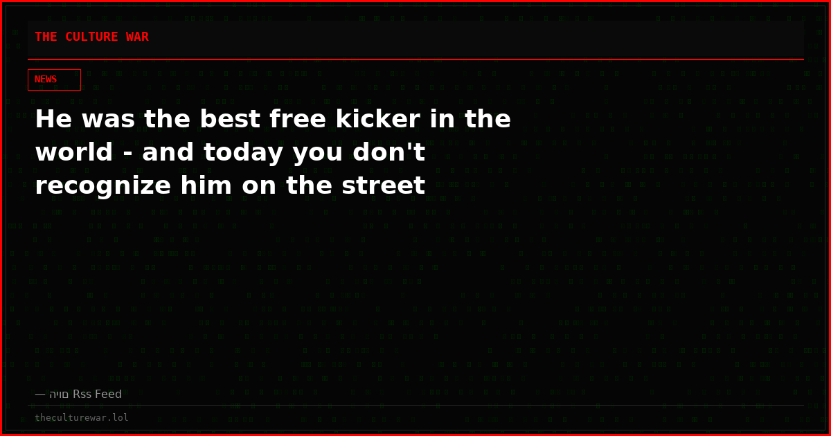 He was the best free kicker in the world - and today you don't recognize him on the street