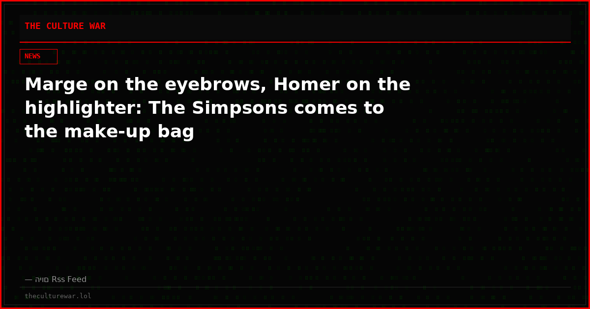 Marge on the eyebrows, Homer on the highlighter: The Simpsons comes to the make-up bag