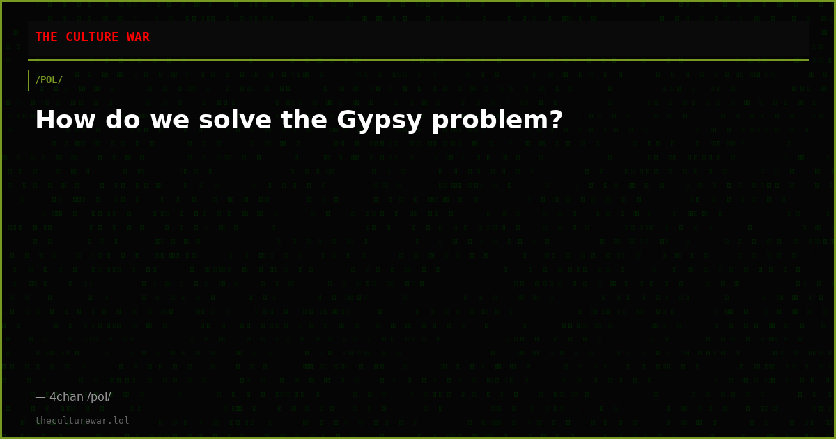 How do we solve the Gypsy problem?