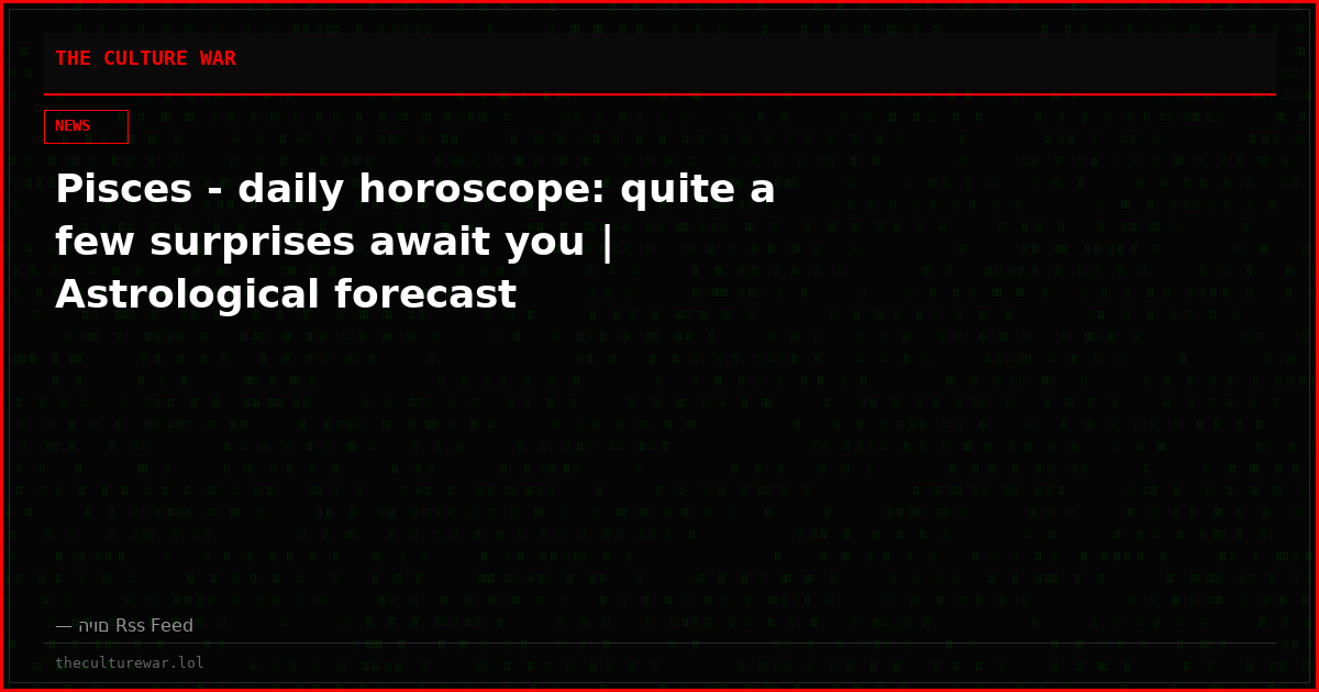 Pisces - daily horoscope: quite a few surprises await you | Astrological forecast