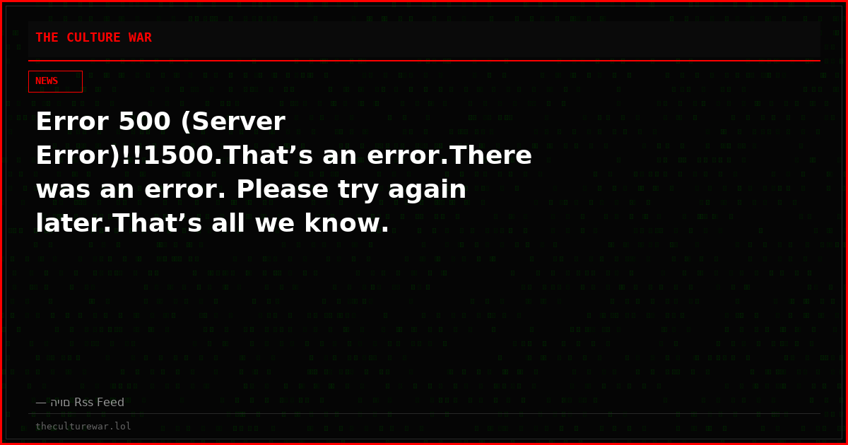Error 500 (Server Error)!!1500.That’s an error.There was an error. Please try again later.That’s all we know.