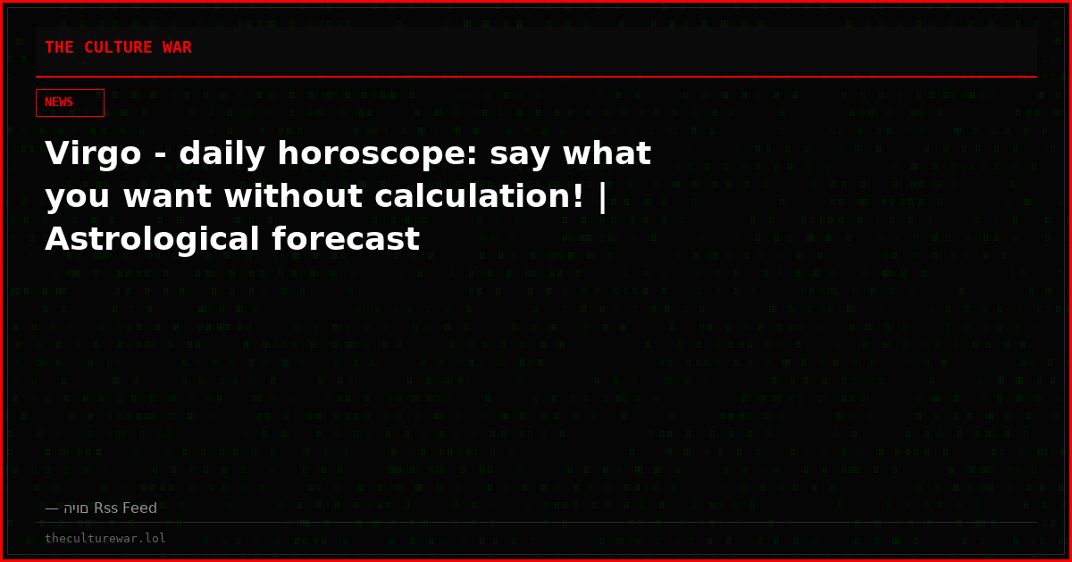 Virgo - daily horoscope: say what you want without calculation! | Astrological forecast