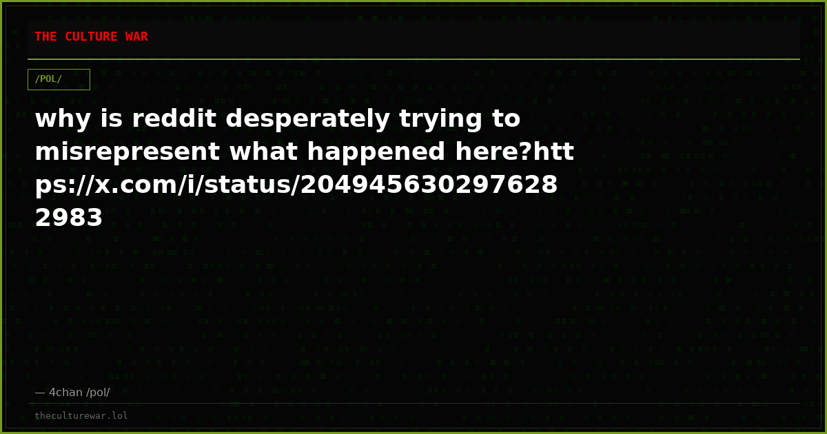 why is reddit desperately trying to misrepresent what happened here?https://x.com/i/status/2049456302976282983
