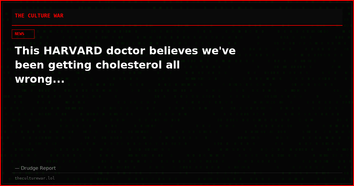 This HARVARD doctor believes we've been getting cholesterol all wrong...