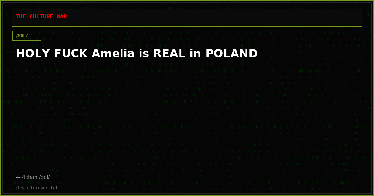 HOLY FUCK Amelia is REAL in POLAND