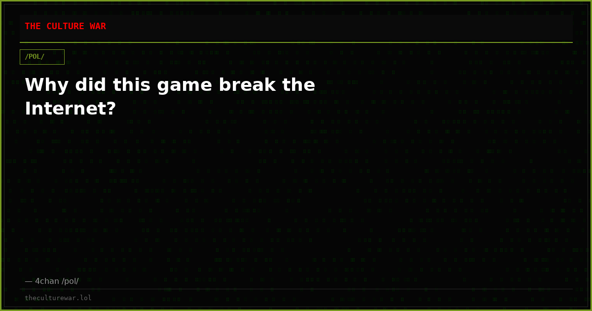 Why did this game break the Internet?