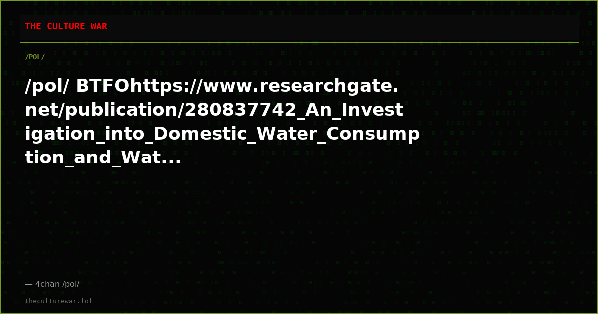 /pol/ BTFOhttps://www.researchgate.net/publication/280837742_An_Investigation_into_Domestic_Water_Consumption_and_Wat...