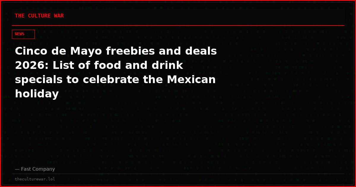 Cinco de Mayo freebies and deals 2026: List of food and drink specials to celebrate the Mexican holiday