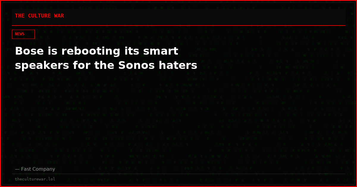 Bose is rebooting its smart speakers for the Sonos haters
