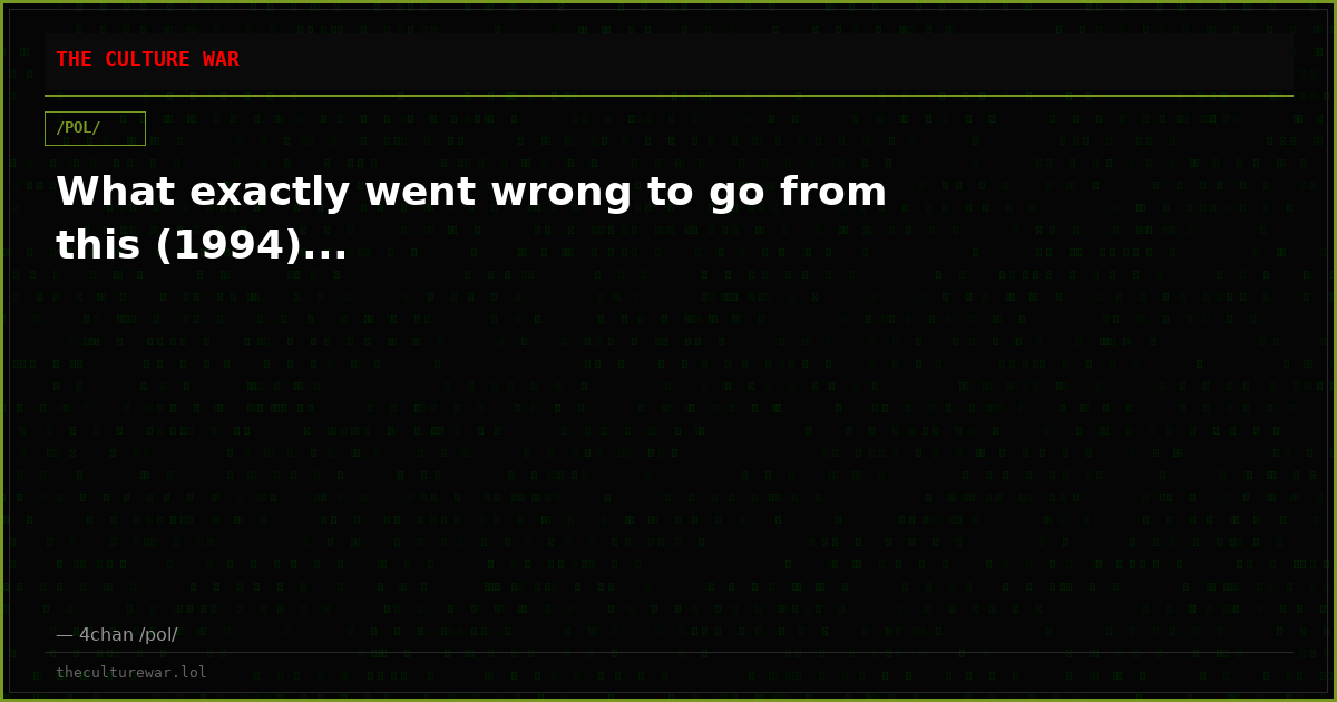 What exactly went wrong to go from this (1994)...